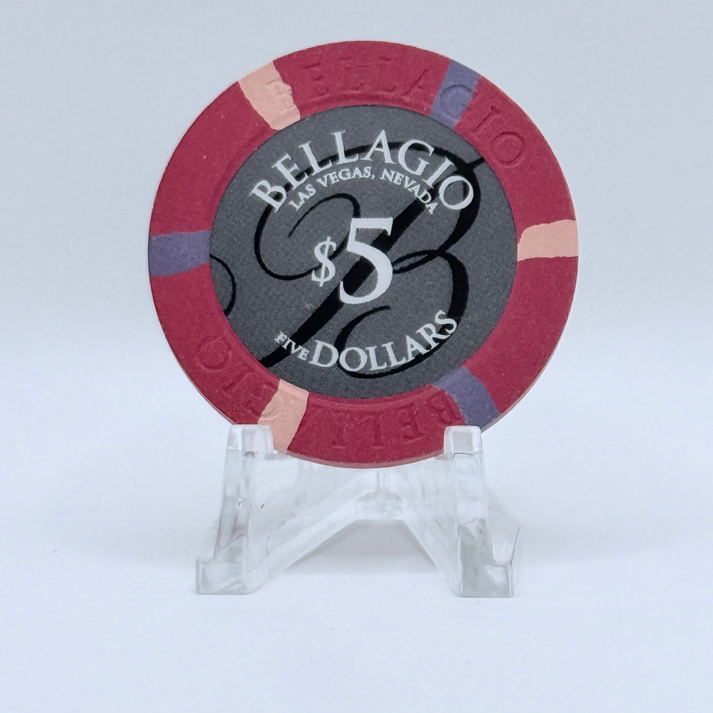 Bellagio Las Vegas Nevada 2008 $5 Casino Chip E7763