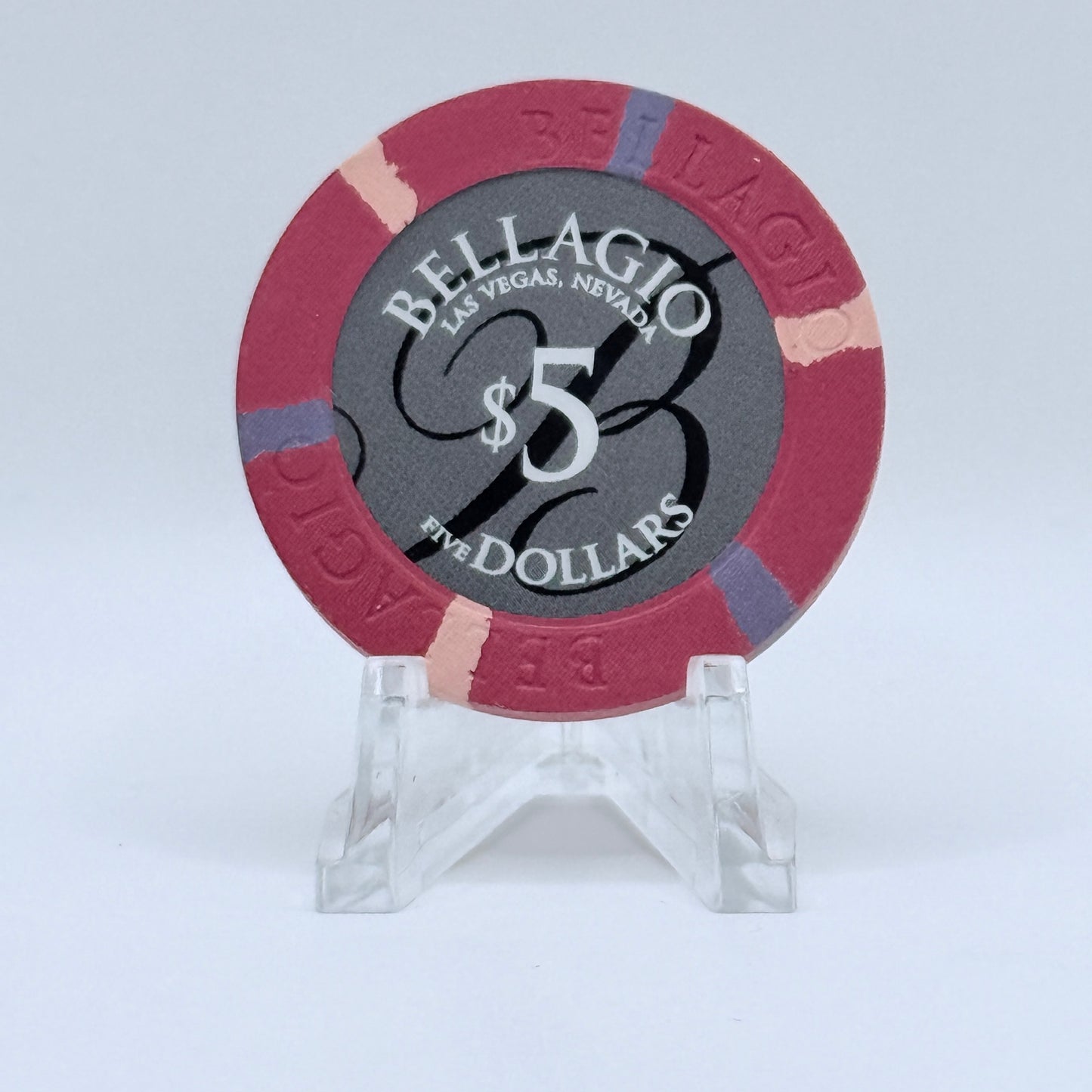 Bellagio Las Vegas Nevada 2008 $5 Casino Chip E7763