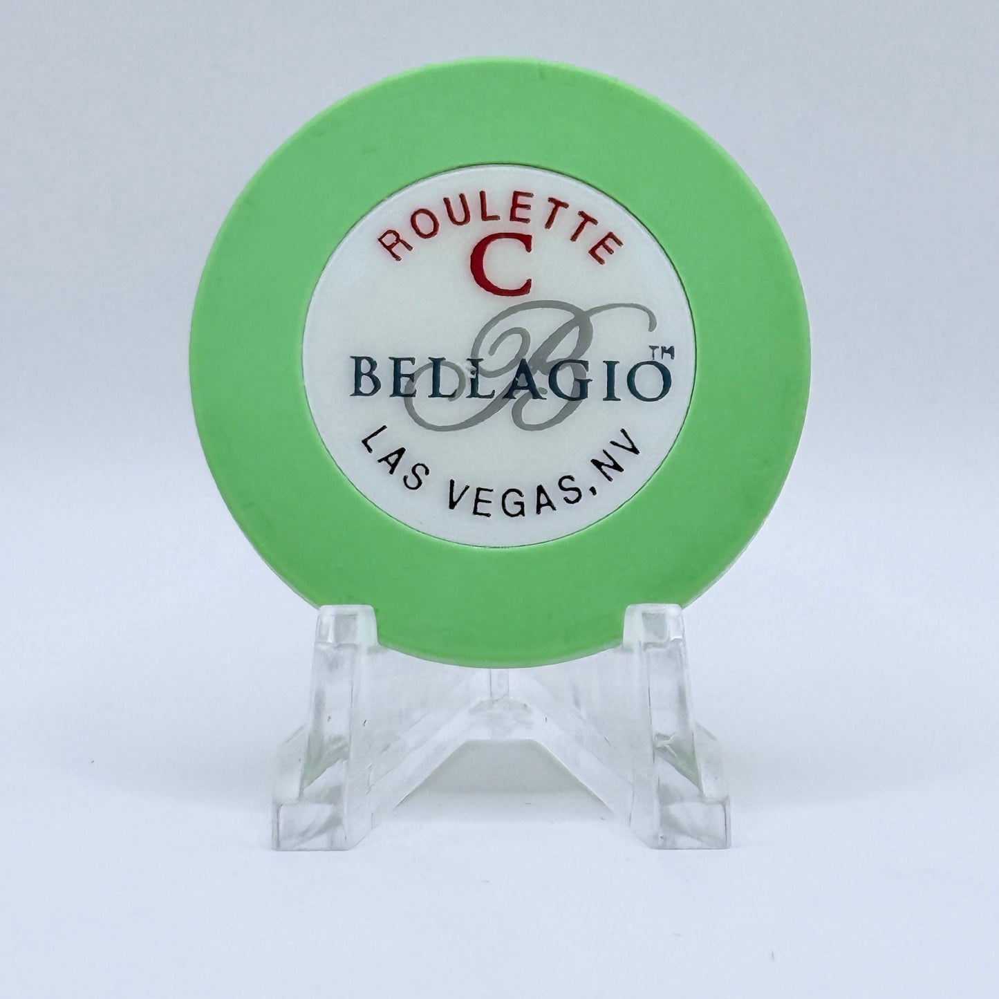 Bellagio Las Vegas Nevada 1998 Series 103 Roulette Green Casino Chip V2078