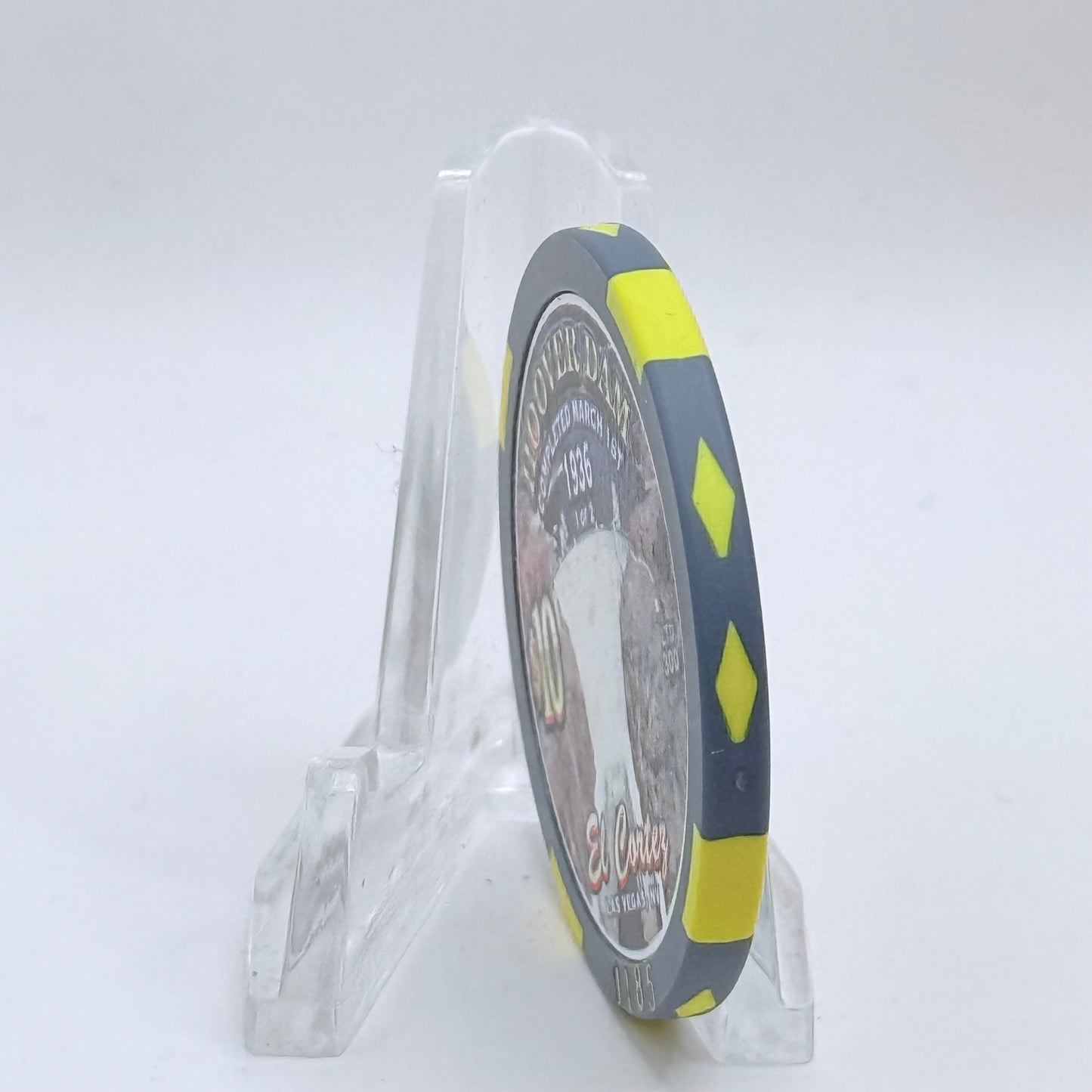 El Cortez Las Vegas Nevada 2002 'Hoover Dam' LE $10 Casino Chip E0376