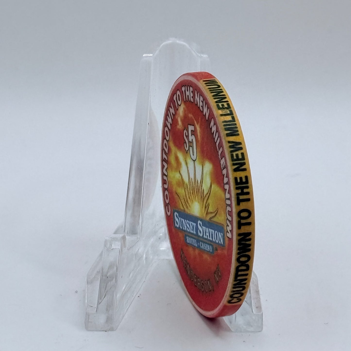 Sunset Station Henderson Nevada 1999 'Fives' Series 2 LE $5 Casino Chip V3483