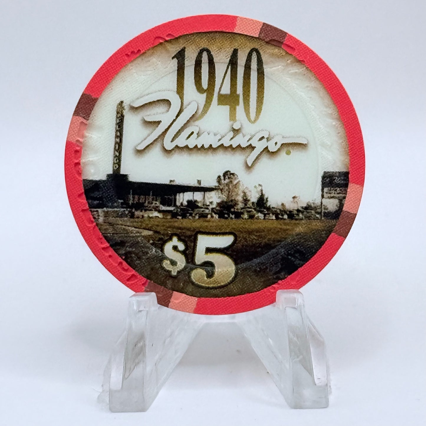 Flamingo Hotel & Casino Las Vegas Nevada 2003 '1940' LE $5 Casino Chip E0466