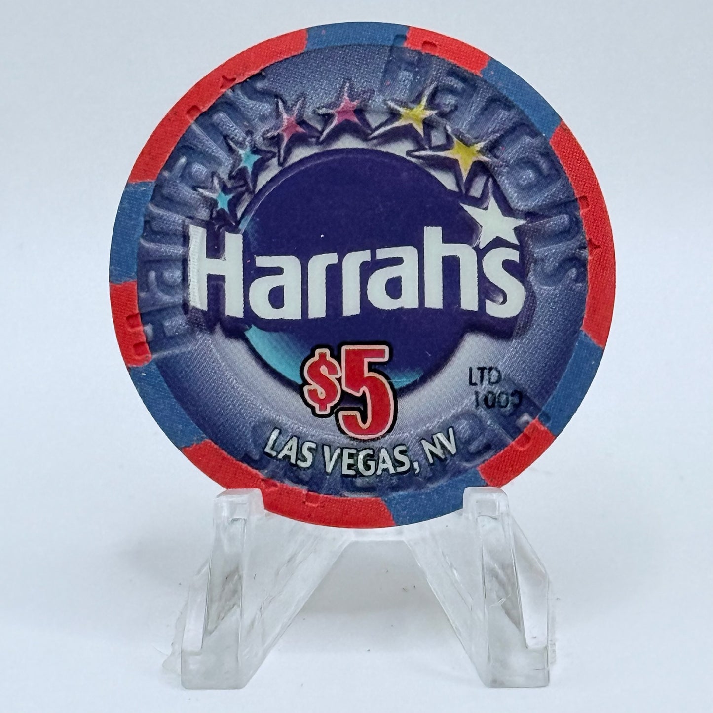 Harrah's Las Vegas Nevada 2002 '65 Years' LE $5 Casino Chip V8894