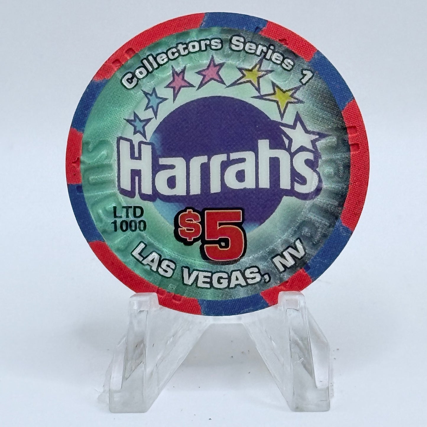Harrah's Las Vegas Nevada 2002 'Big Game Day' LE $5 Casino Chip V8899