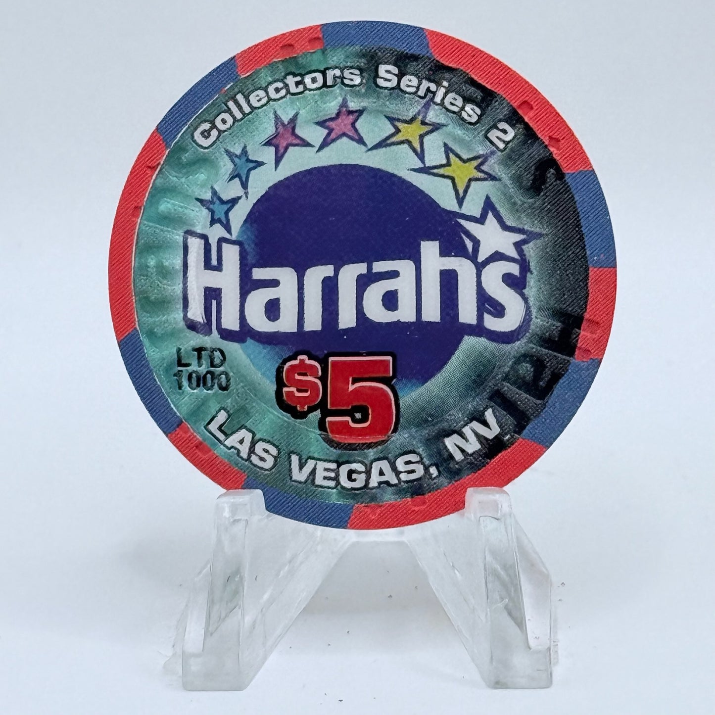 Harrah's Las Vegas Nevada 2002 'Big Game Day XXXVI' LE $5 Casino Chip V8898