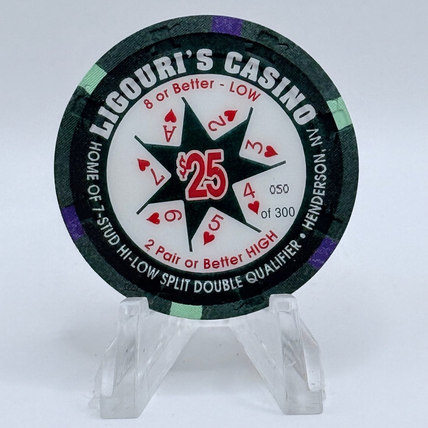 Ligouri's Casino Henderson Nevada 1996 LE $25 Casino Chip N8700