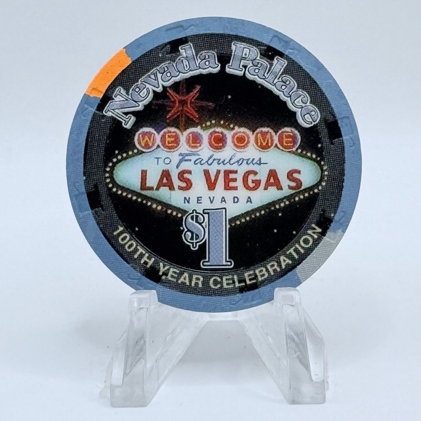 Nevada Palace Las Vegas Nevada 2005 'Centennial' LE $1 Casino Chip E4607