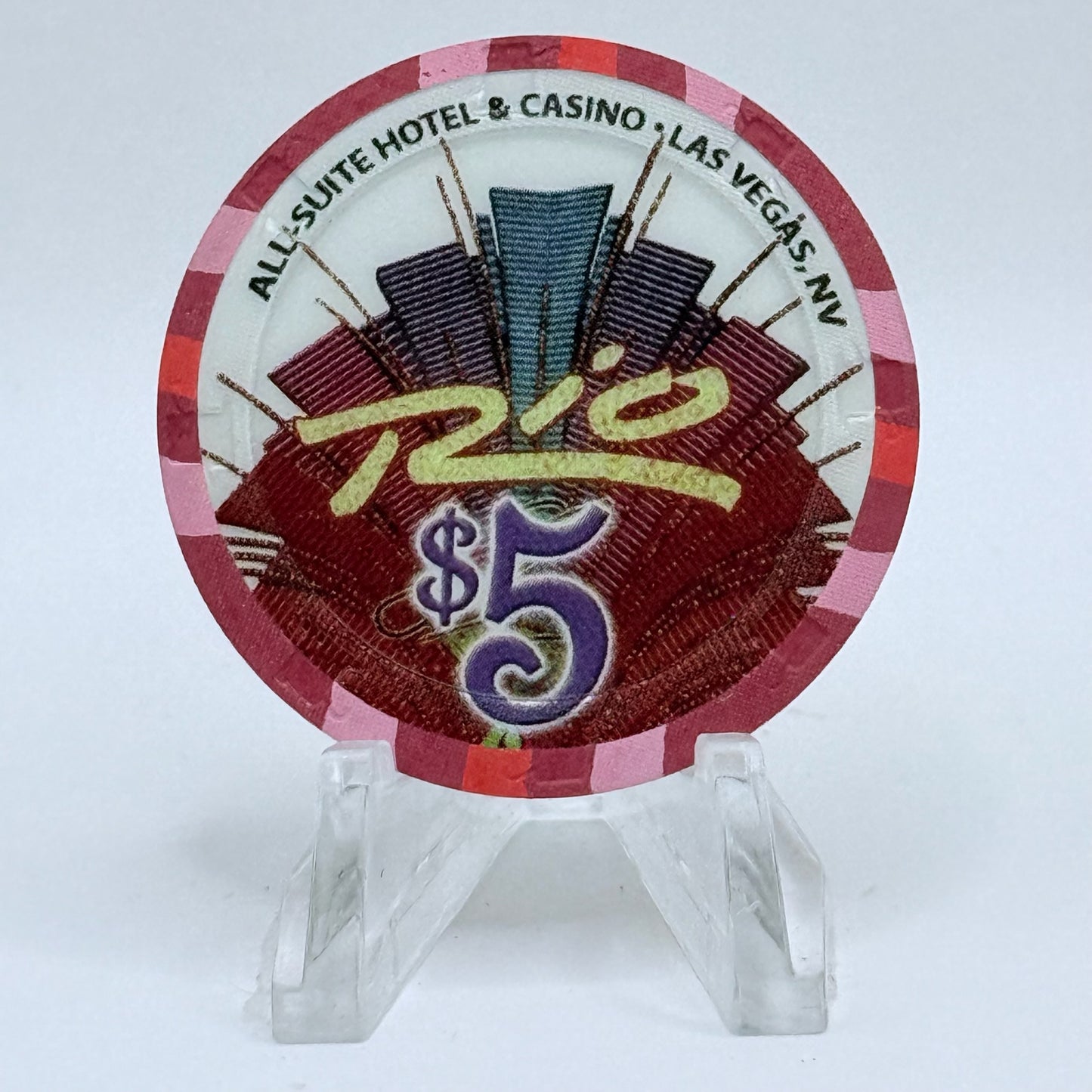 Rio Las Vegas Nevada 2007 'St. Patrick's Day' LE $5 Casino Chip E5963