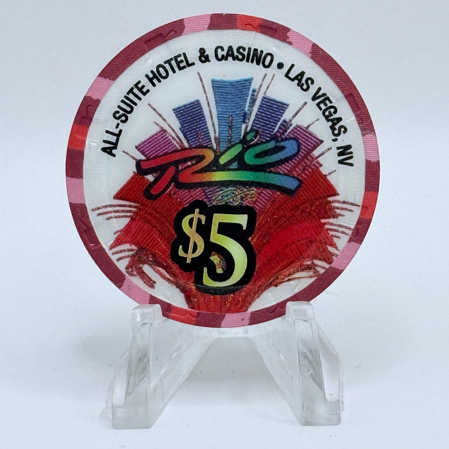 Rio Las Vegas Nevada 2003 'St Patrick's Day' LE $5 Casino Chip E2315