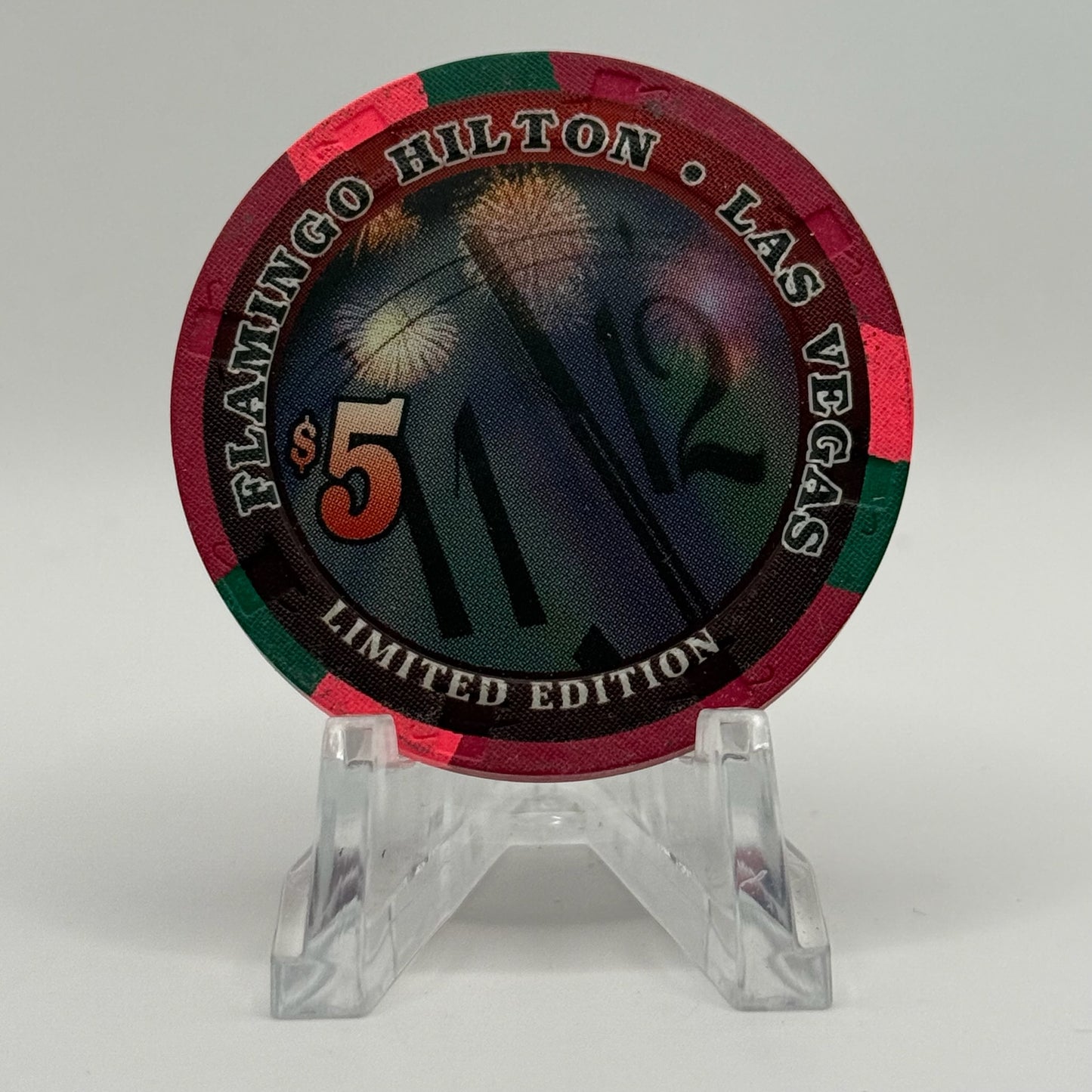 Flamingo Hilton Las Vegas Nevada 1999 "A New Millennium" LE $5 Casino Chip V4158