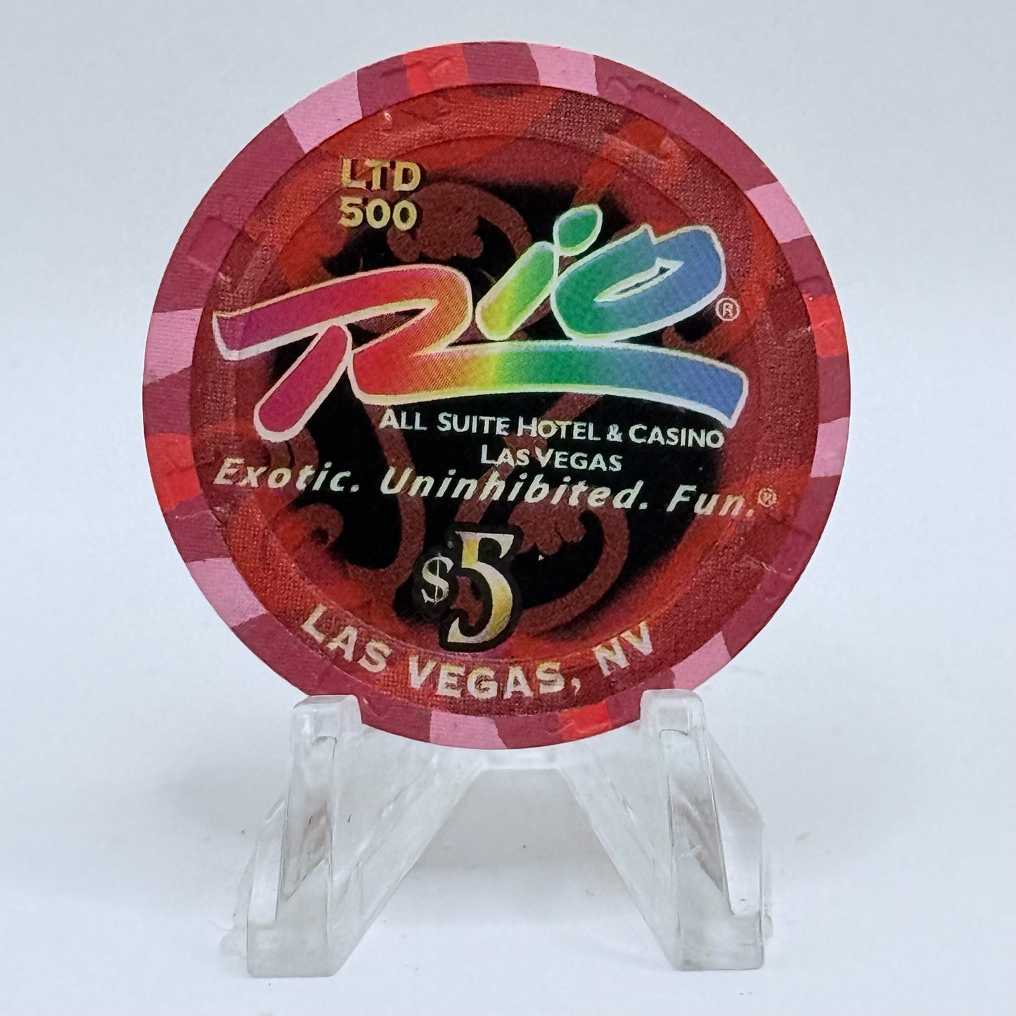 Rio Las Vegas Nevada 2006 'Year Of The Dog' LE $5 Casino Chip E8951