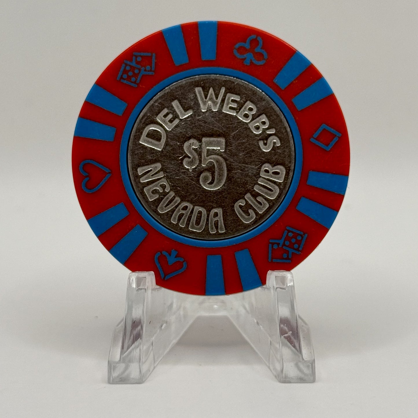 Del Webb Nevada Club Laughlin Nevada 1978 $5 Casino Chip N0863.S