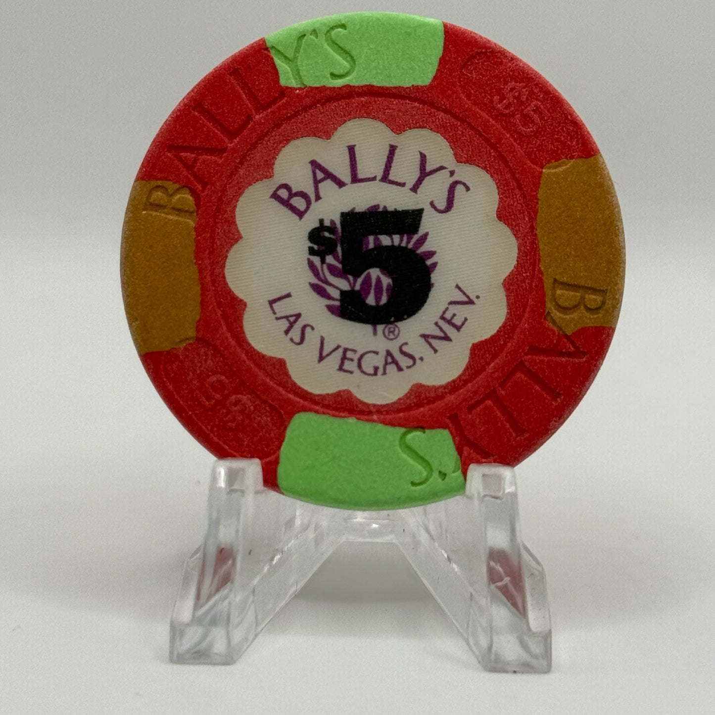 Bally's Las Vegas Nevada 1986 $5 Casino Chip N1357