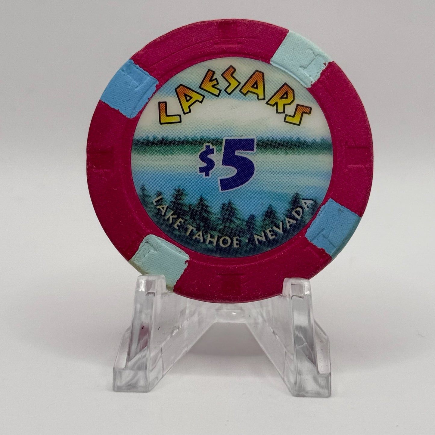 Caesars Tahoe Lake Tahoe Nevada 1997 $5 Casino Chip N9415