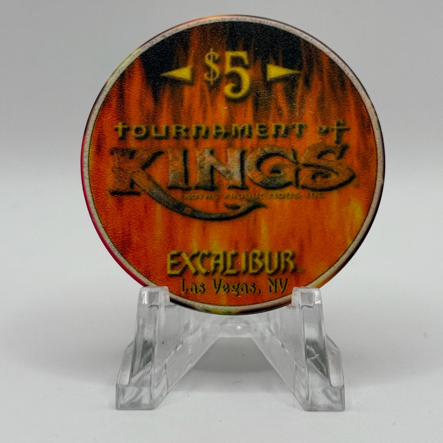 Excalibur Las Vegas Nevada 1999 'Dragon' LE $5 Casino Chip V4073