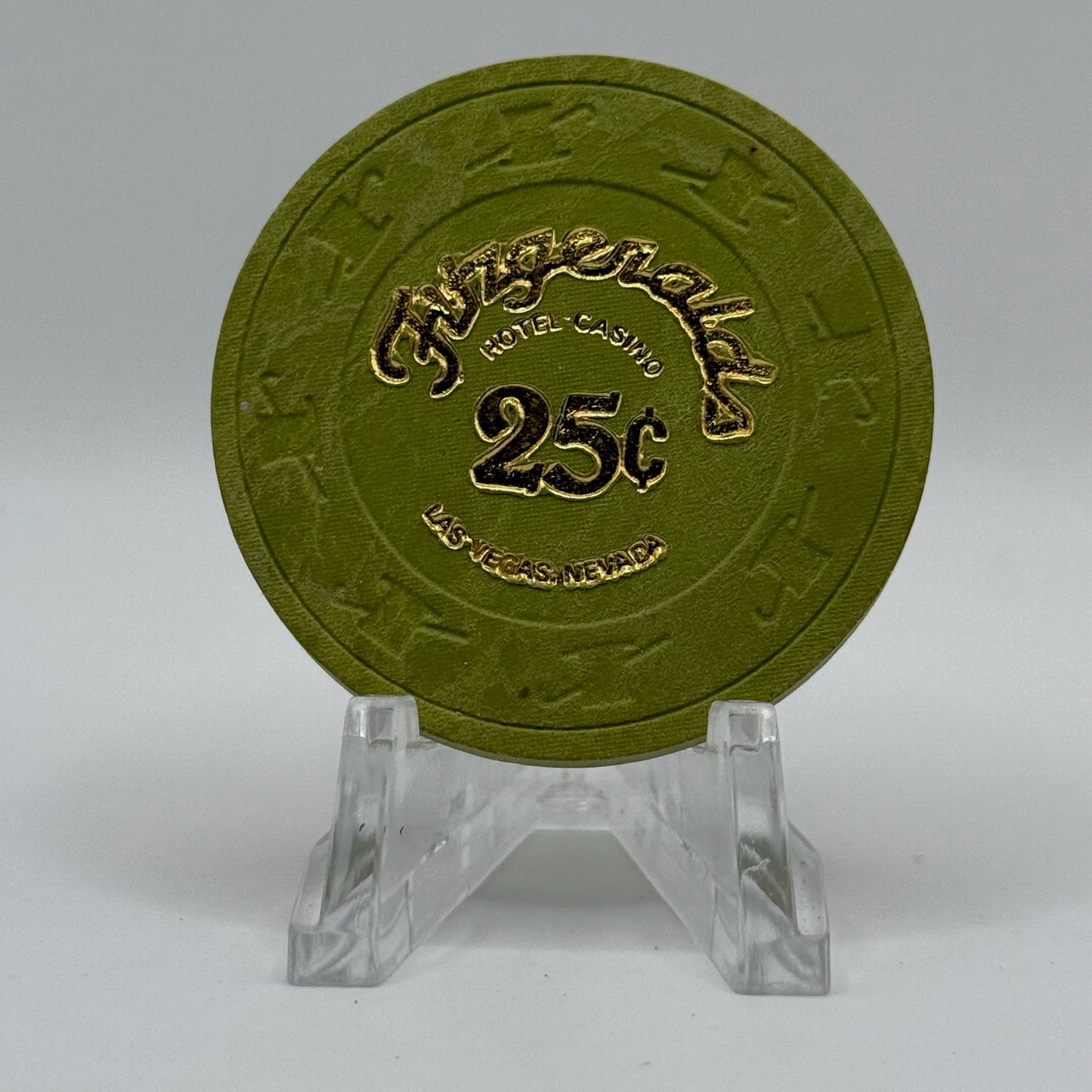 Fitzgeralds (Fitz) Las Vegas Nevada $0.25 Casino Chip N6106