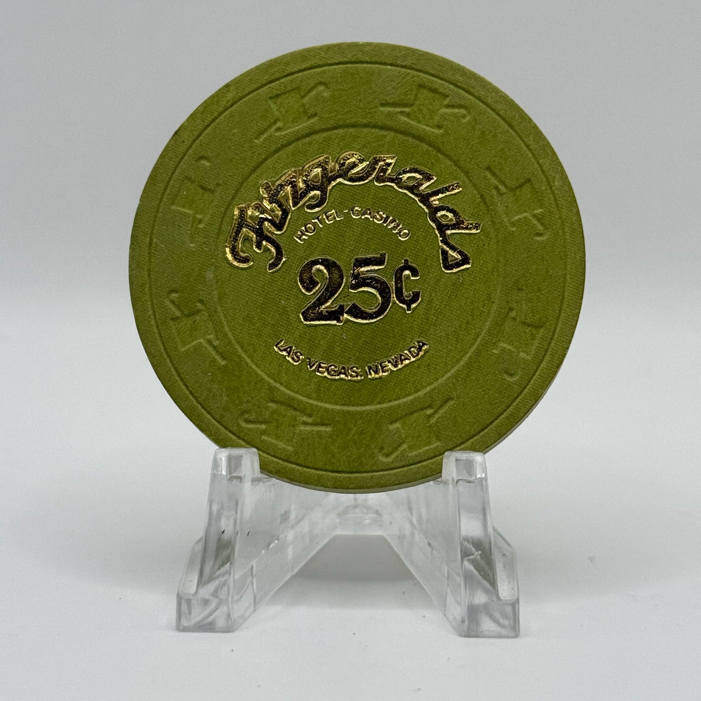 Fitzgeralds (Fitz) Las Vegas Nevada $0.25 Casino Chip N6106