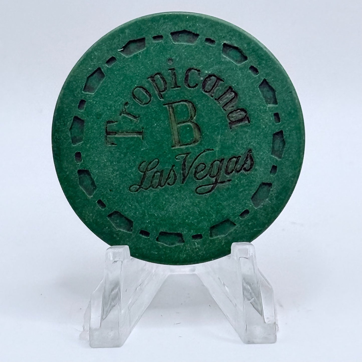 Tropicana Las Vegas Nevada 1957 Series 102 Roulette Casino Chip N6799