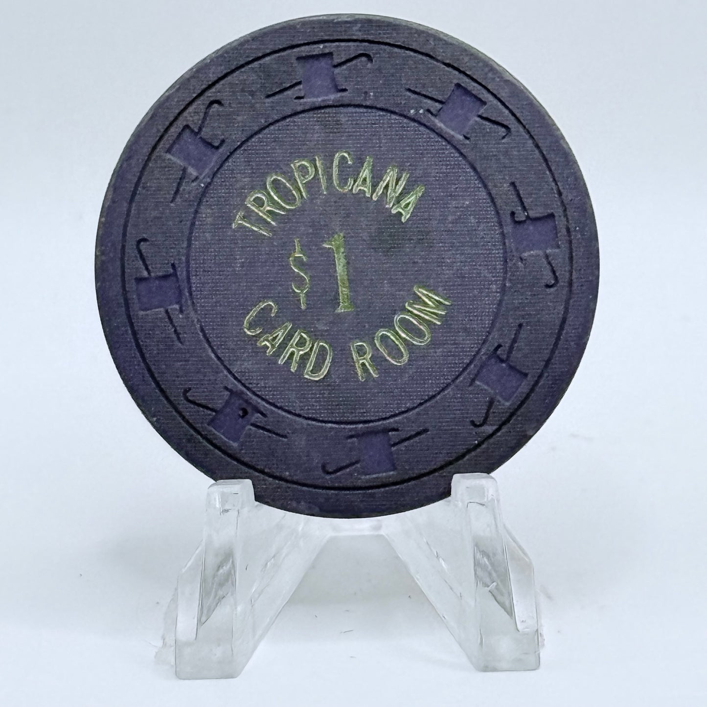 Tropicana Las Vegas Nevada 1980s $1 Casino Chip N2889