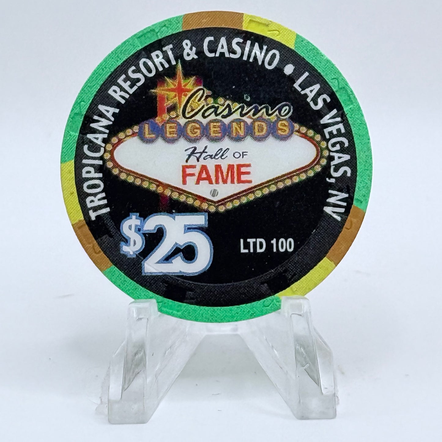Tropicana Las Vegas Nevada 1999 'The Smithsonian of Showgirls' Series 9 LE $25 Casino Chip V5906