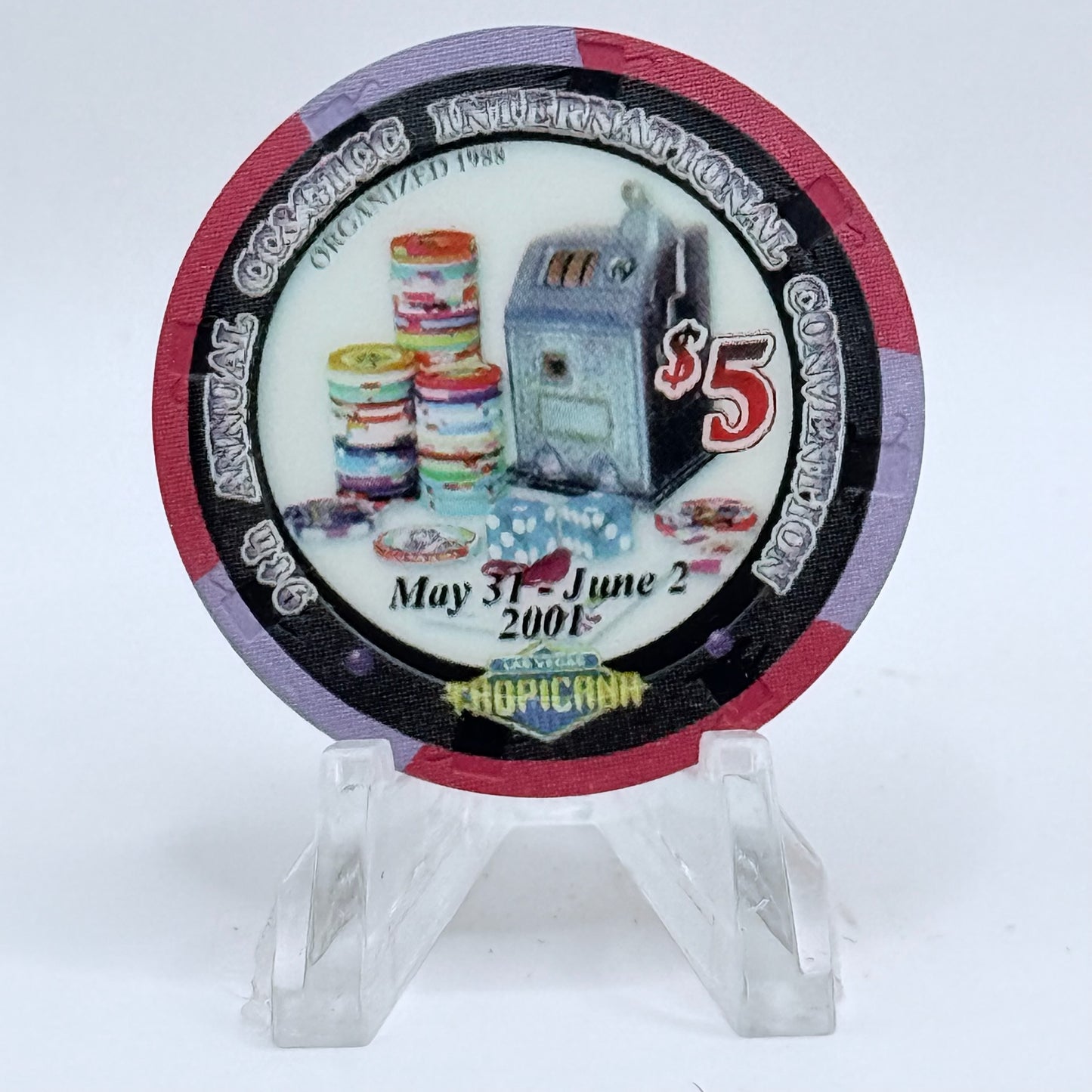 CCA Other Issues 2001 LE $5 Casino Chip V7099