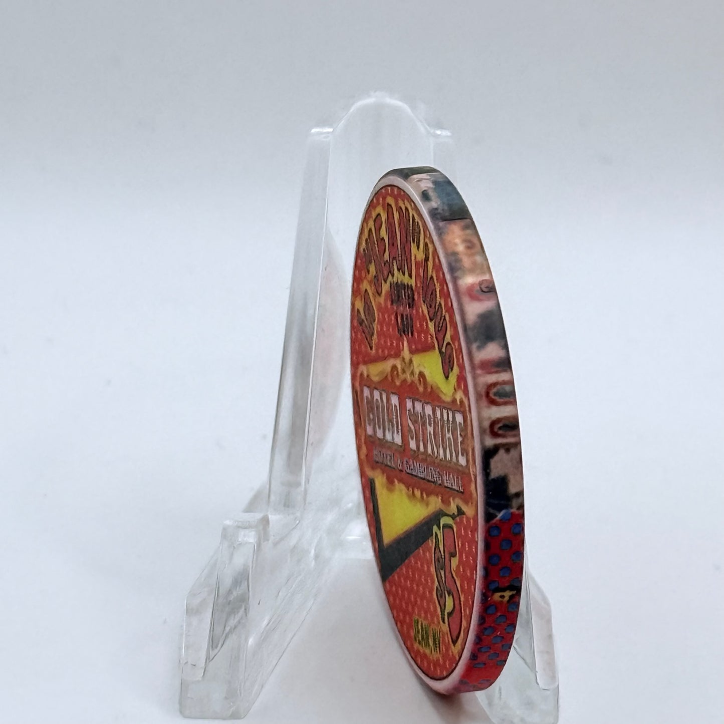 Gold Strike Hotel & Gambling Hall Jean Nevada 1999 'In 'Jean' ious' LE $5 Casino Chip V4323