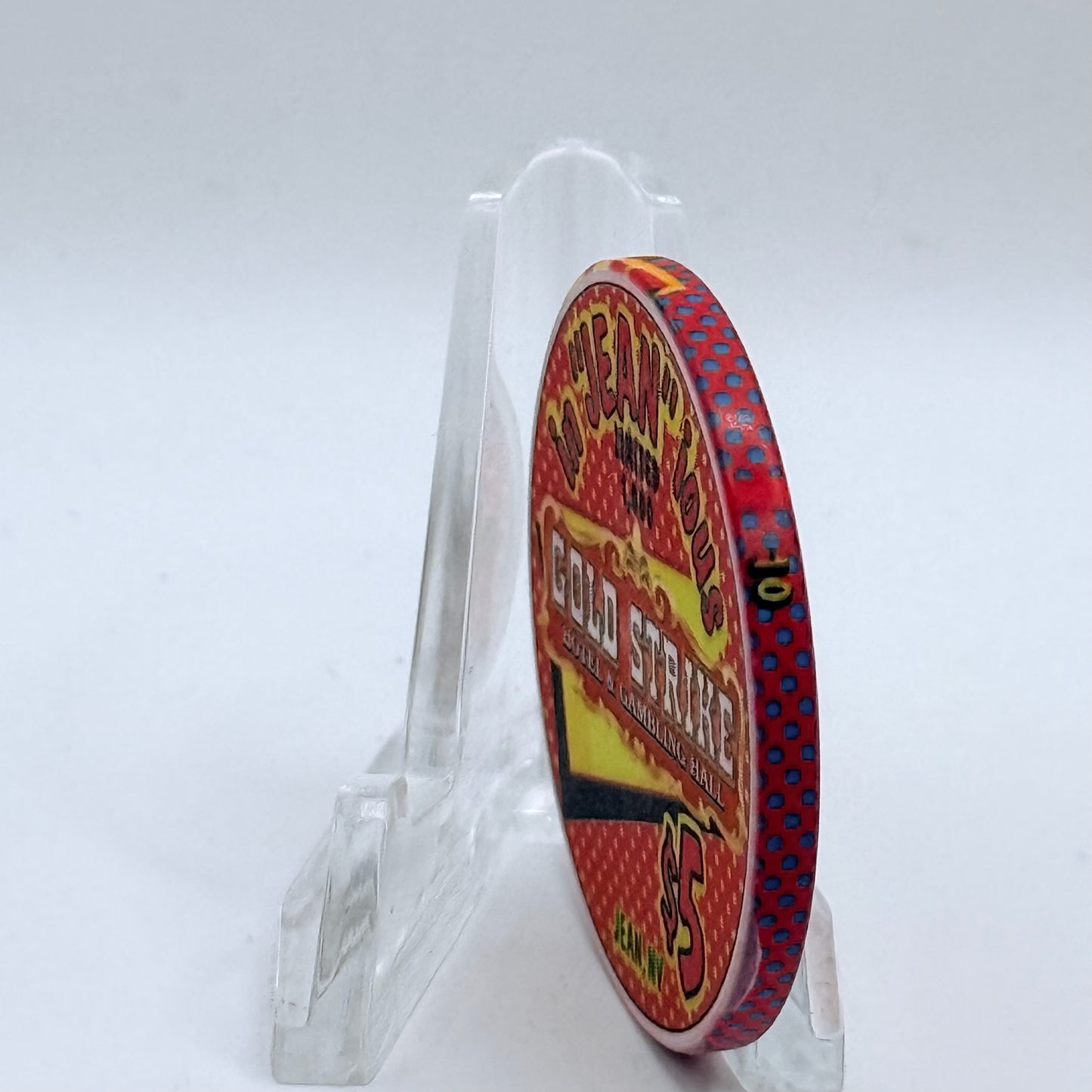 Gold Strike Hotel & Gambling Hall Jean Nevada 1999 'In 'Jean' ious' LE $5 Casino Chip V4321