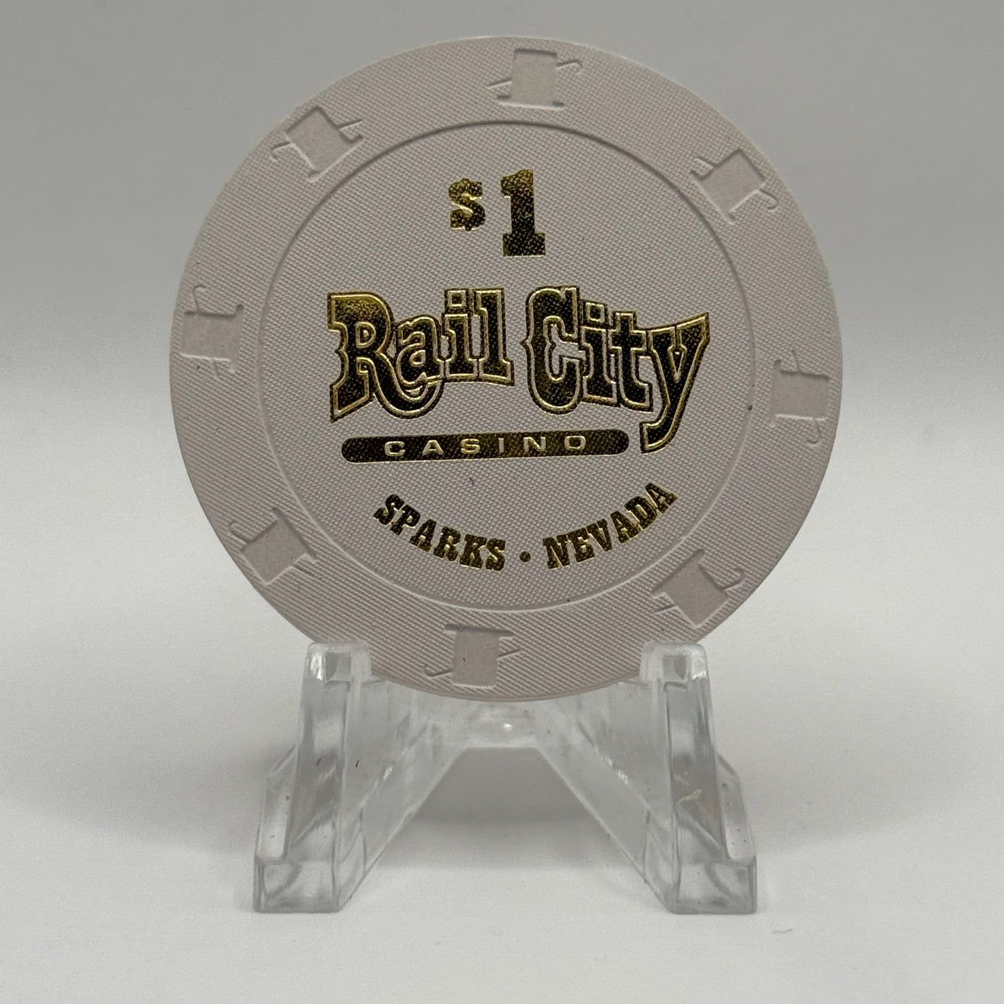 Rail City Casino Sparks Nevada 2012 $1 Casino Chip D0473