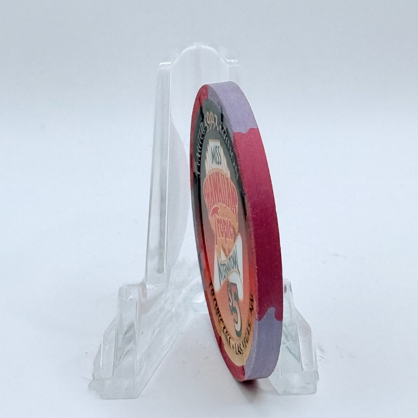 Tropicana Las Vegas Nevada 1997 'Miss Hawaiian Tropic International - Cheryl Depew' LE $5 Casino Chip V3536