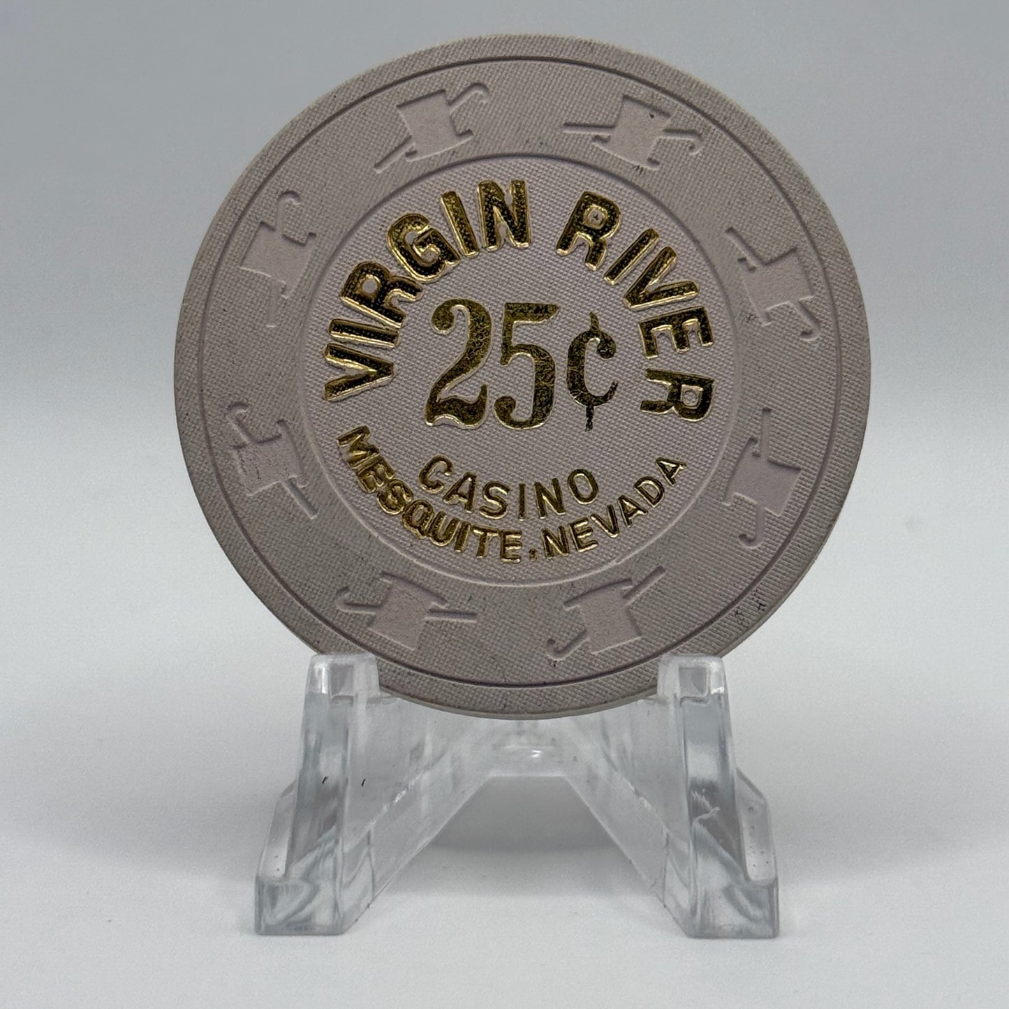 Virgin River Mesquite Nevada 1990 $0.25 Casino Chip N3396
