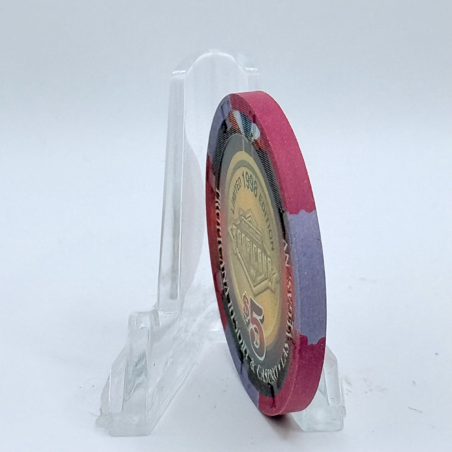 Tropicana Las Vegas Nevada 1998 'Win with America's Team' Series 14 LE $5 Casino Chip V1666