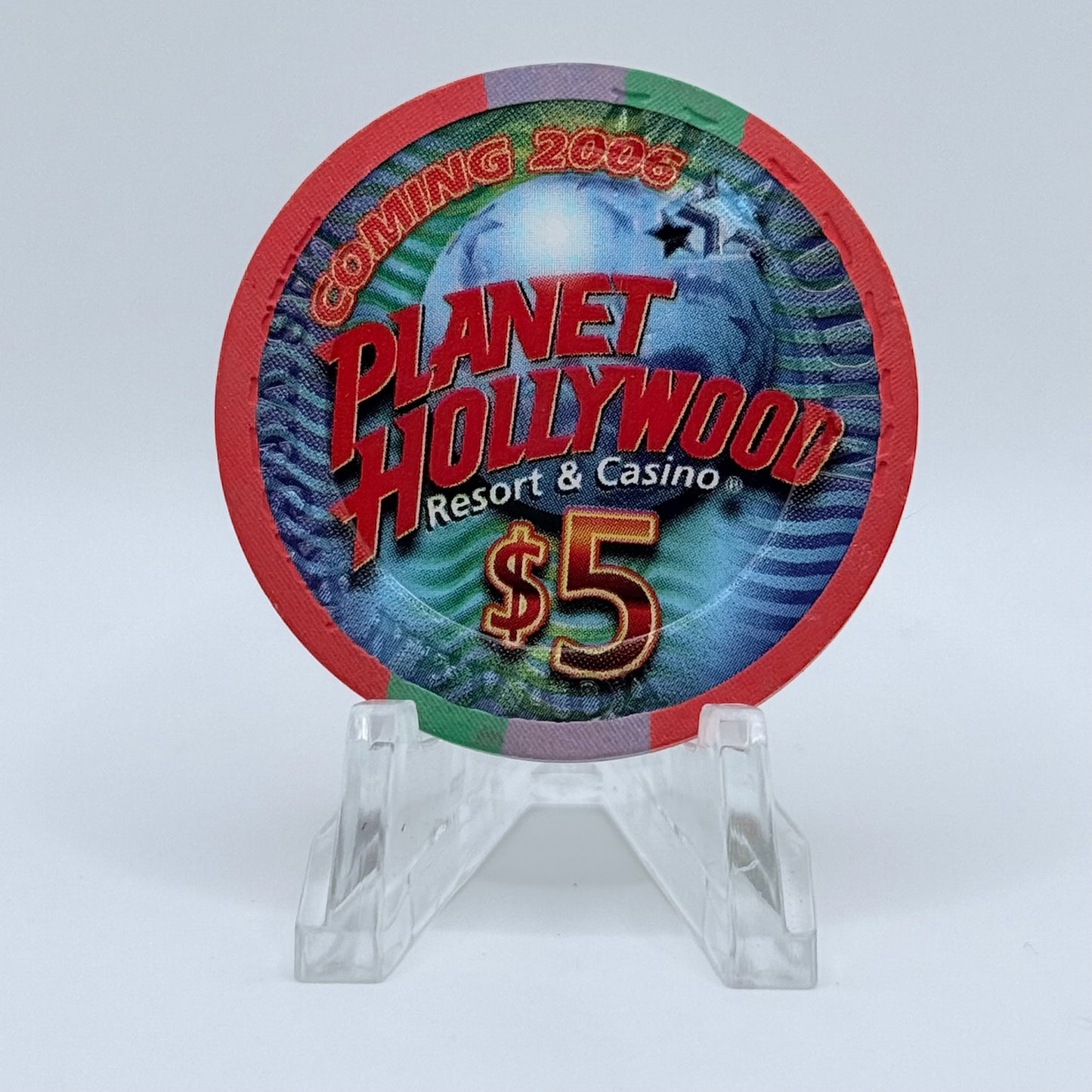Aladdin Resort & Casino Las Vegas Nevada 2005 'Hank Williams' LE $5 Casino Chip E7728