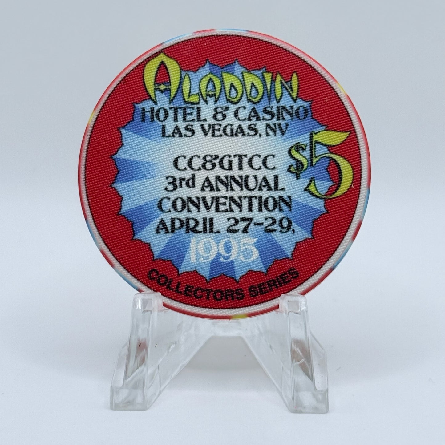 Aladdin Las Vegas Nevada 1995 LE $5 Casino Chip N0657