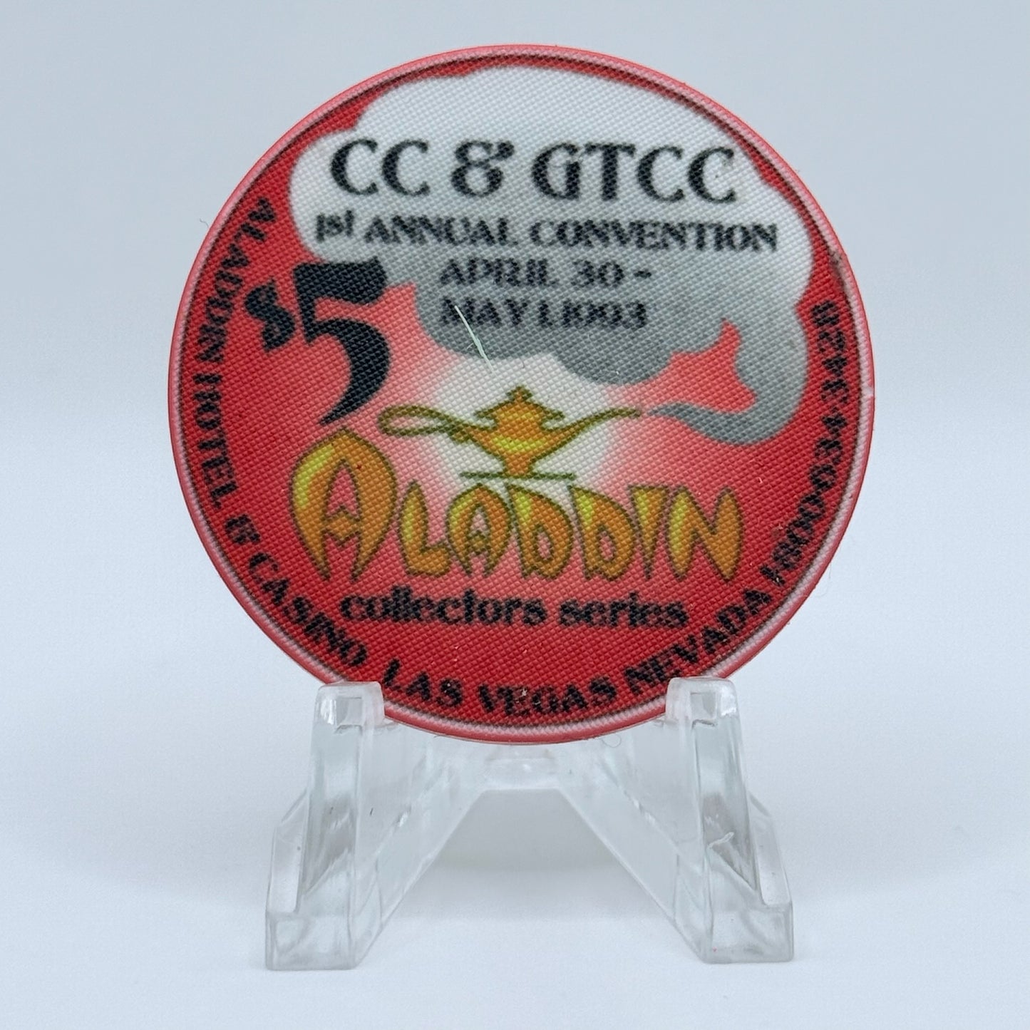 Aladdin Las Vegas Nevada 1993 LE $5 Casino Chip N7361