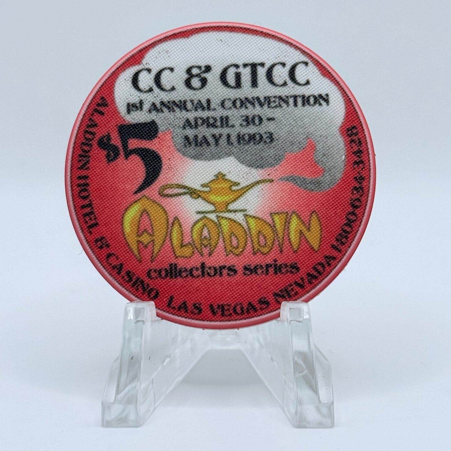 Aladdin Las Vegas Nevada 1993 LE $5 Casino Chip N7361
