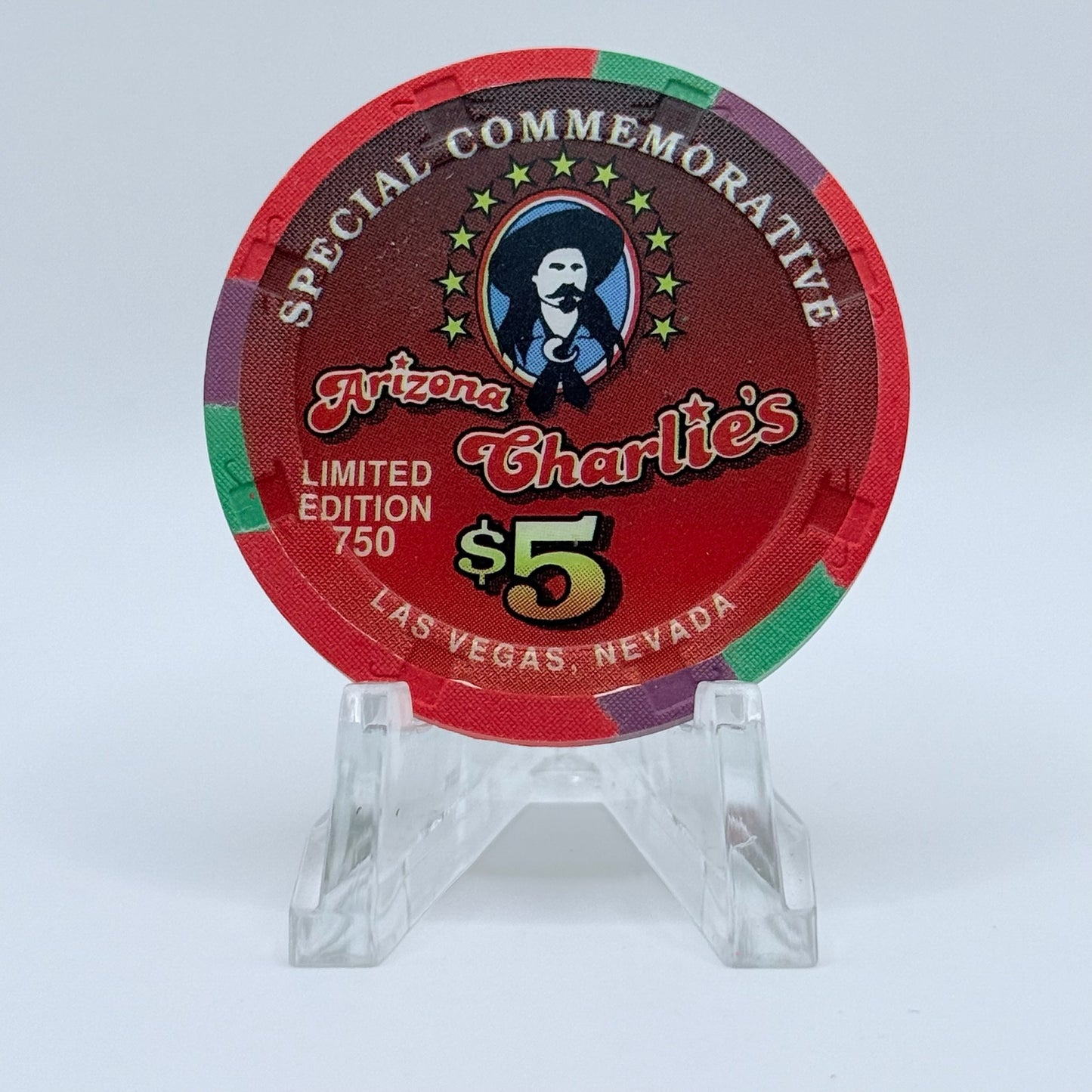 Arizona Charlie's Decatur (West) Las Vegas Nevada 1997 Halloween LE $5 Casino Chip V2012