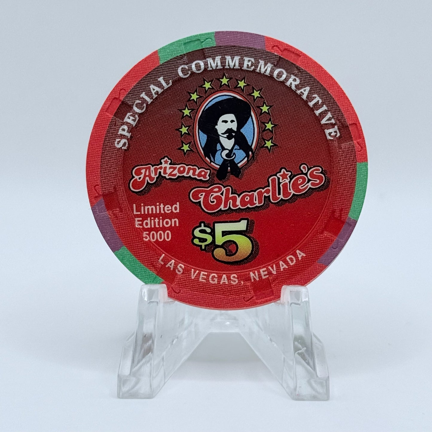 Arizona Charlie's Decatur (West) Las Vegas Nevada 1997 'USAF 50th Anniversary' LE $5 Casino Chip V2013