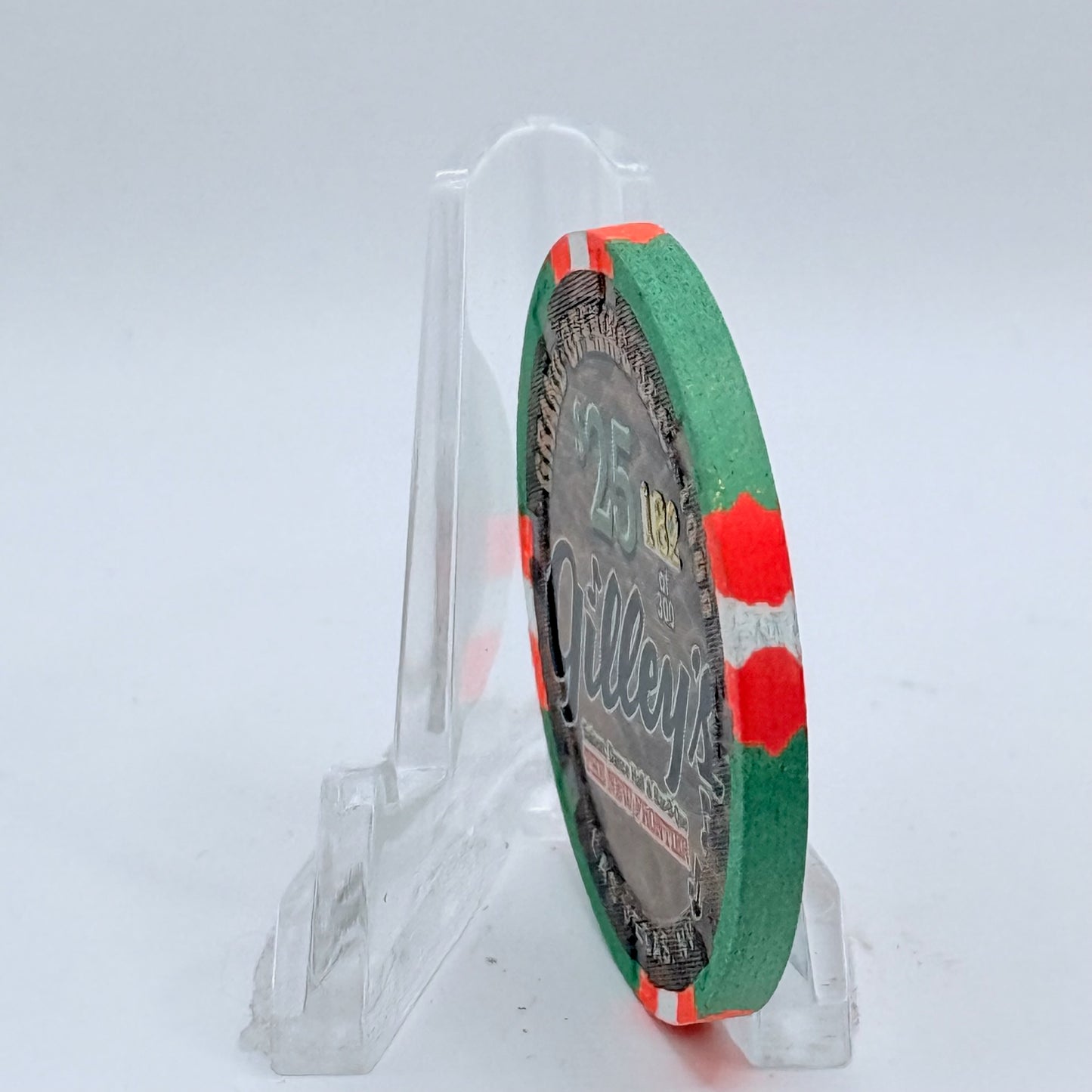 The New Frontier Las Vegas Nevada 1998 'Grand Opening Gilley's' LE $25 Casino Chip V2600