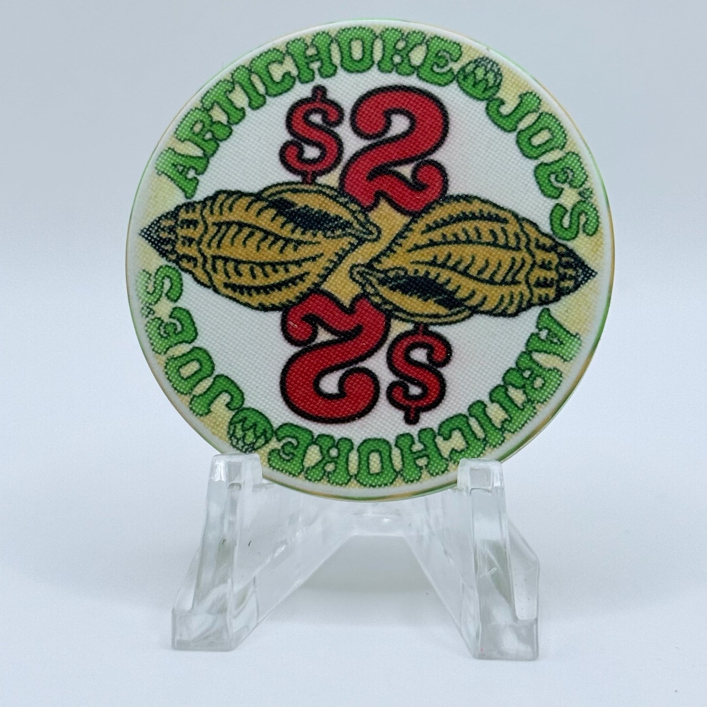 Artichoke Joe's San Bruno California $2 Casino Chip