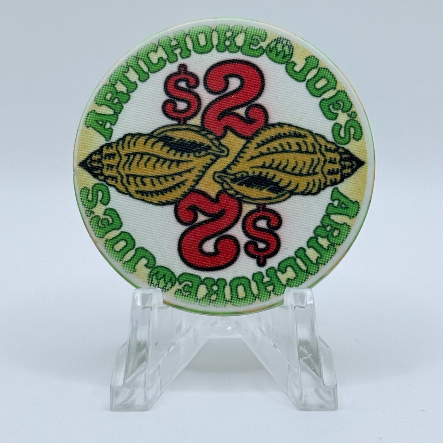 Artichoke Joe's San Bruno California $2 Casino Chip