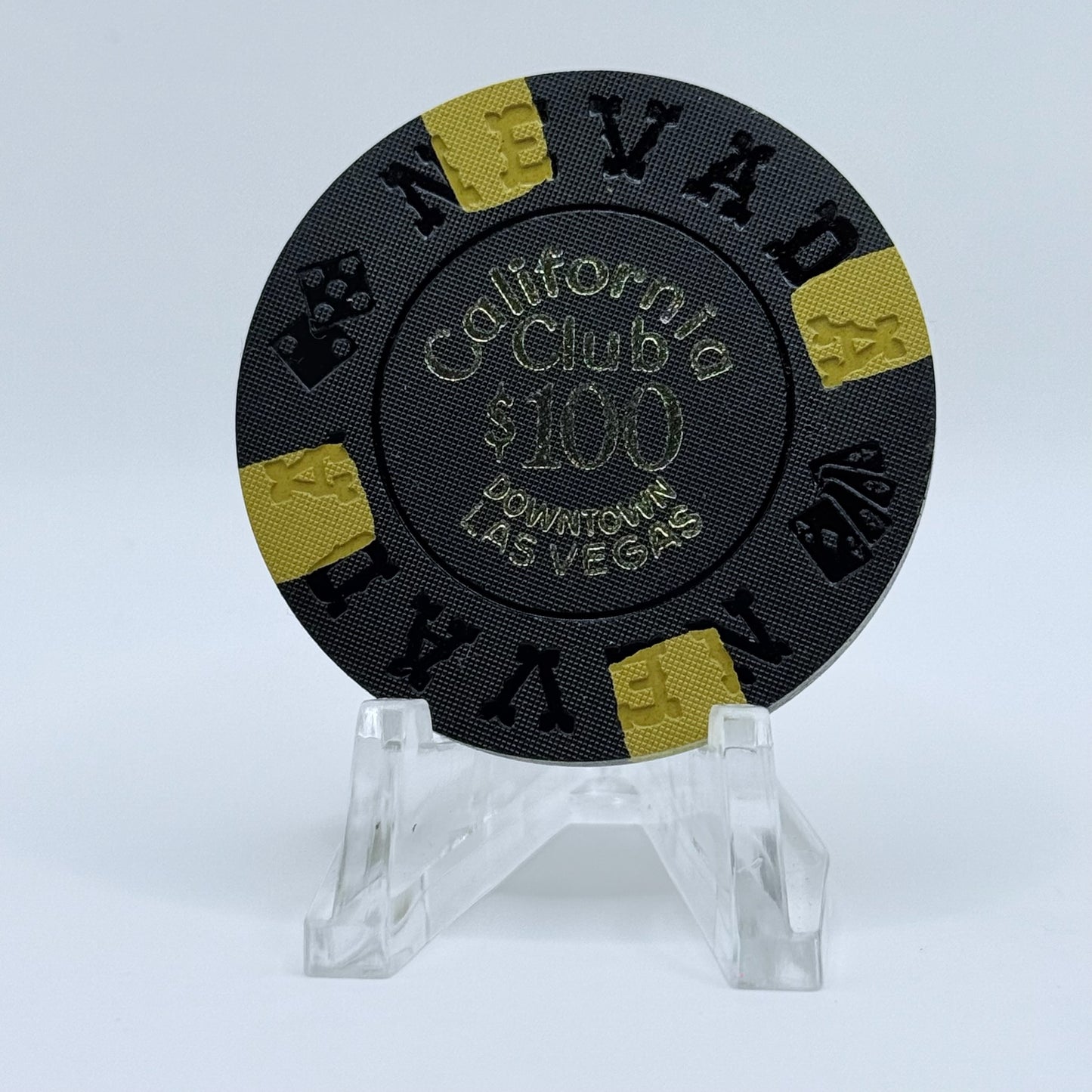 California Club Las Vegas Nevada 1970 $100 Casino Chip N6007