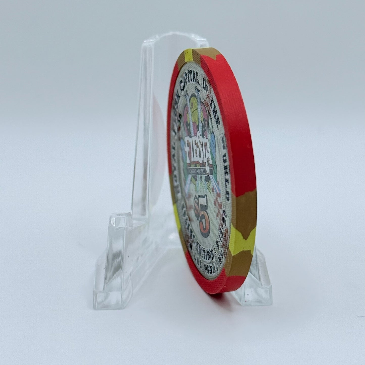 Fiesta Rancho N. Las Vegas Nevada 1998 'Pete Coscarart' LE $5 Casino Chip V2424