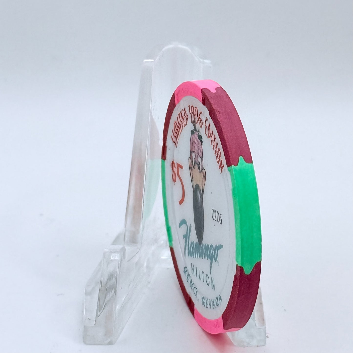 Flamingo Hilton Reno Nevada 1996 '1950 Mercury Winfield' Series 6 LE $5 Casino Chip N7934