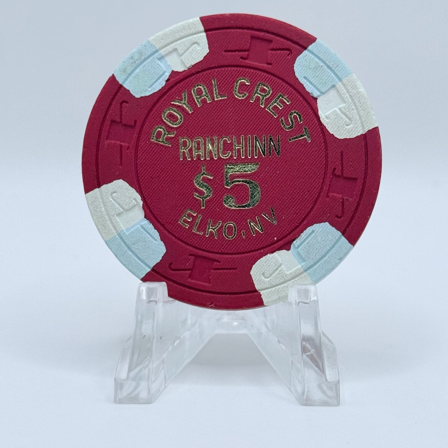 Royal Crest Ranchinn Elko Nevada 1980 $5 Casino Chip N3325