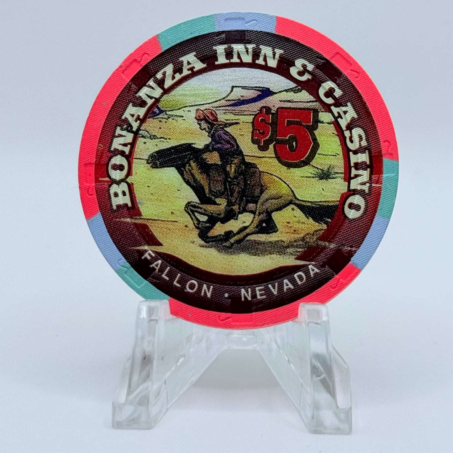 Bonanza Inn Fallon Nevada 1997 $5 Casino Chip N9356