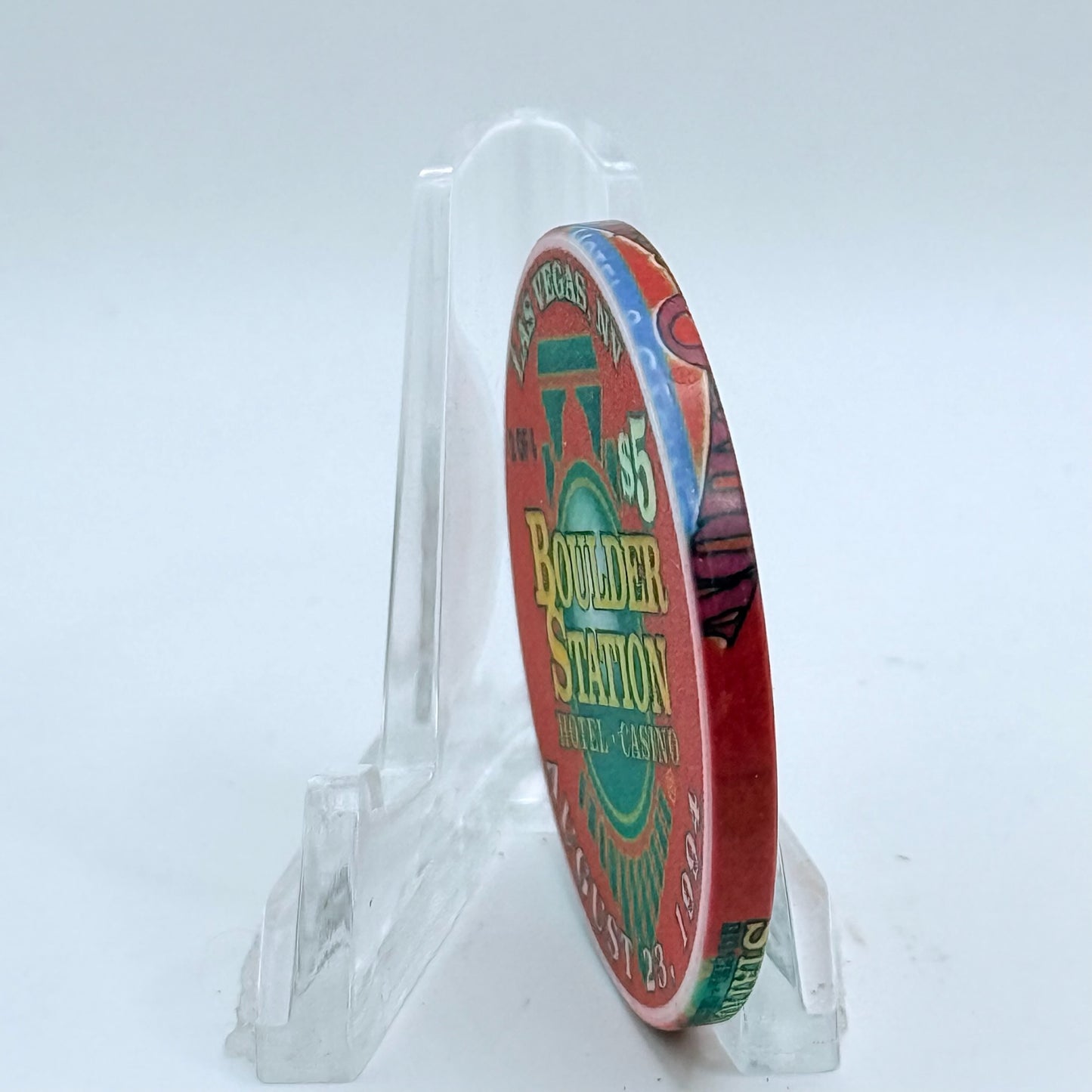 Boulder Station Las Vegas Nevada 1999 LE $5 Casino Chip V2174