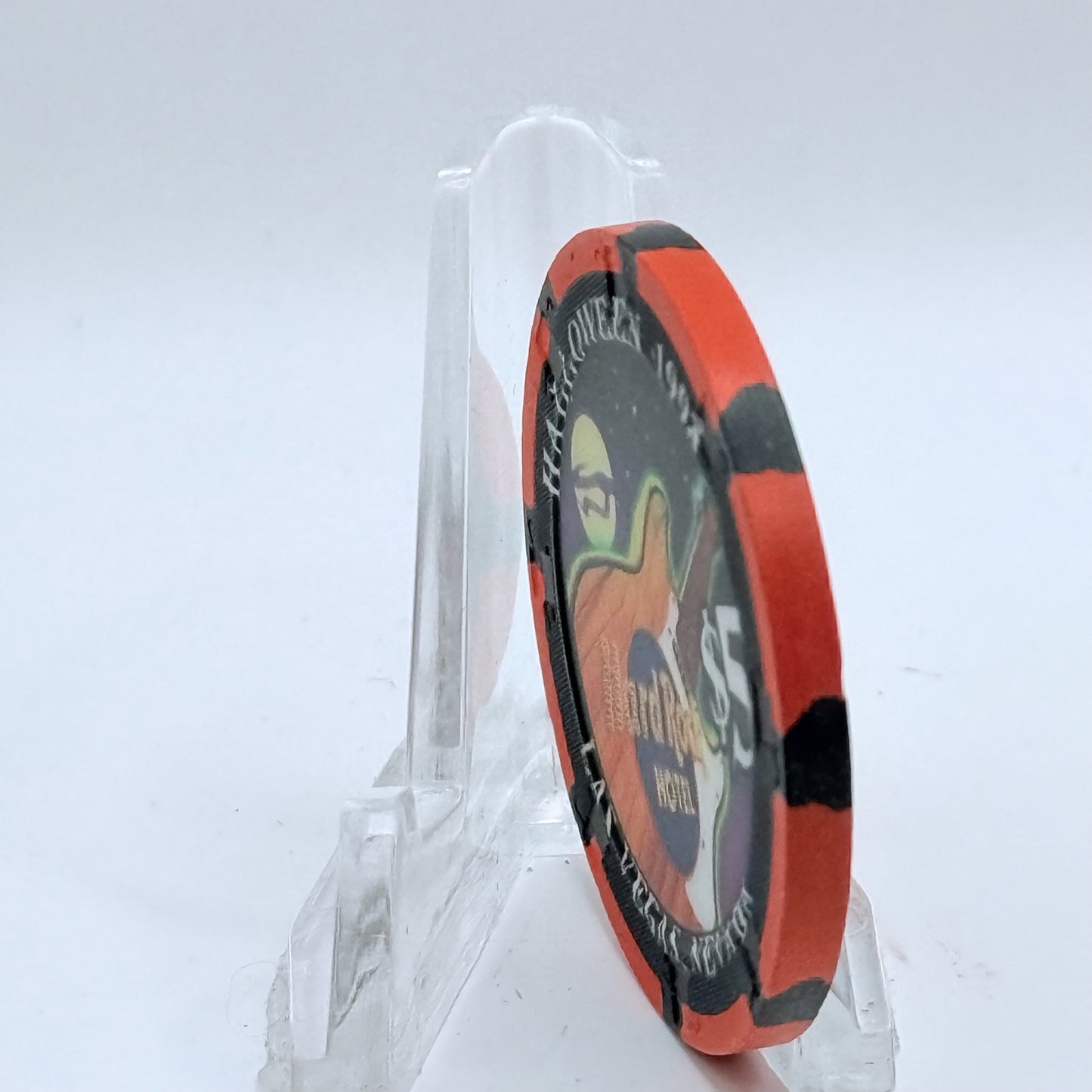 Hard Rock - Las Vegas Las Vegas Nevada 1998 'Halloween - Its a Dead Man's Party' LE $5 Casino Chip V2665