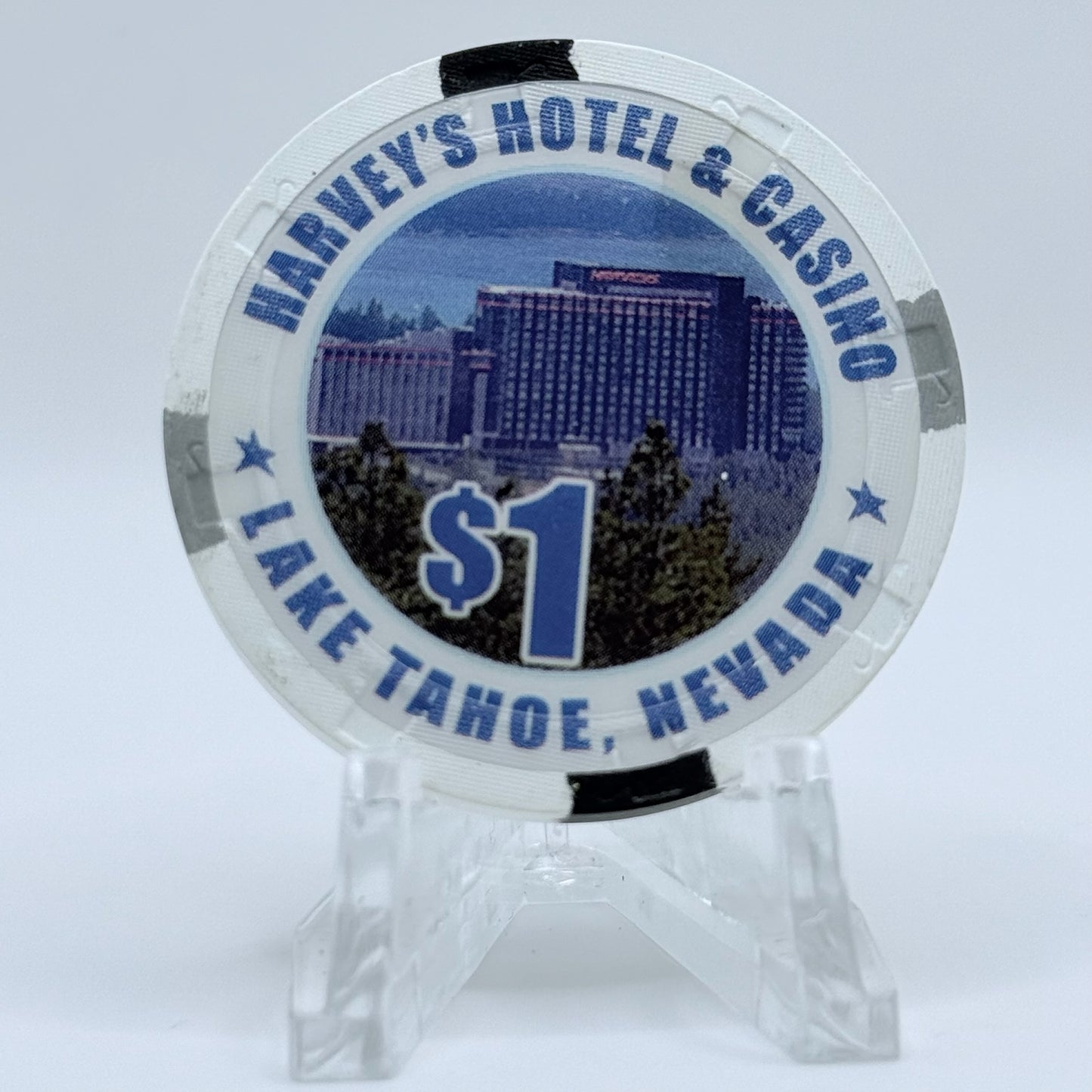 Harvey's (Wagon Wheel) Lake Tahoe Nevada 2005 'World Series of Poker' LE $1 Casino Chip E4640