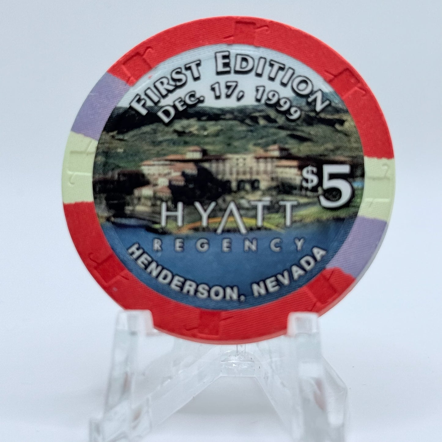 Hyatt Regency Henderson Nevada 1999 LE $5 Casino Chip V4670