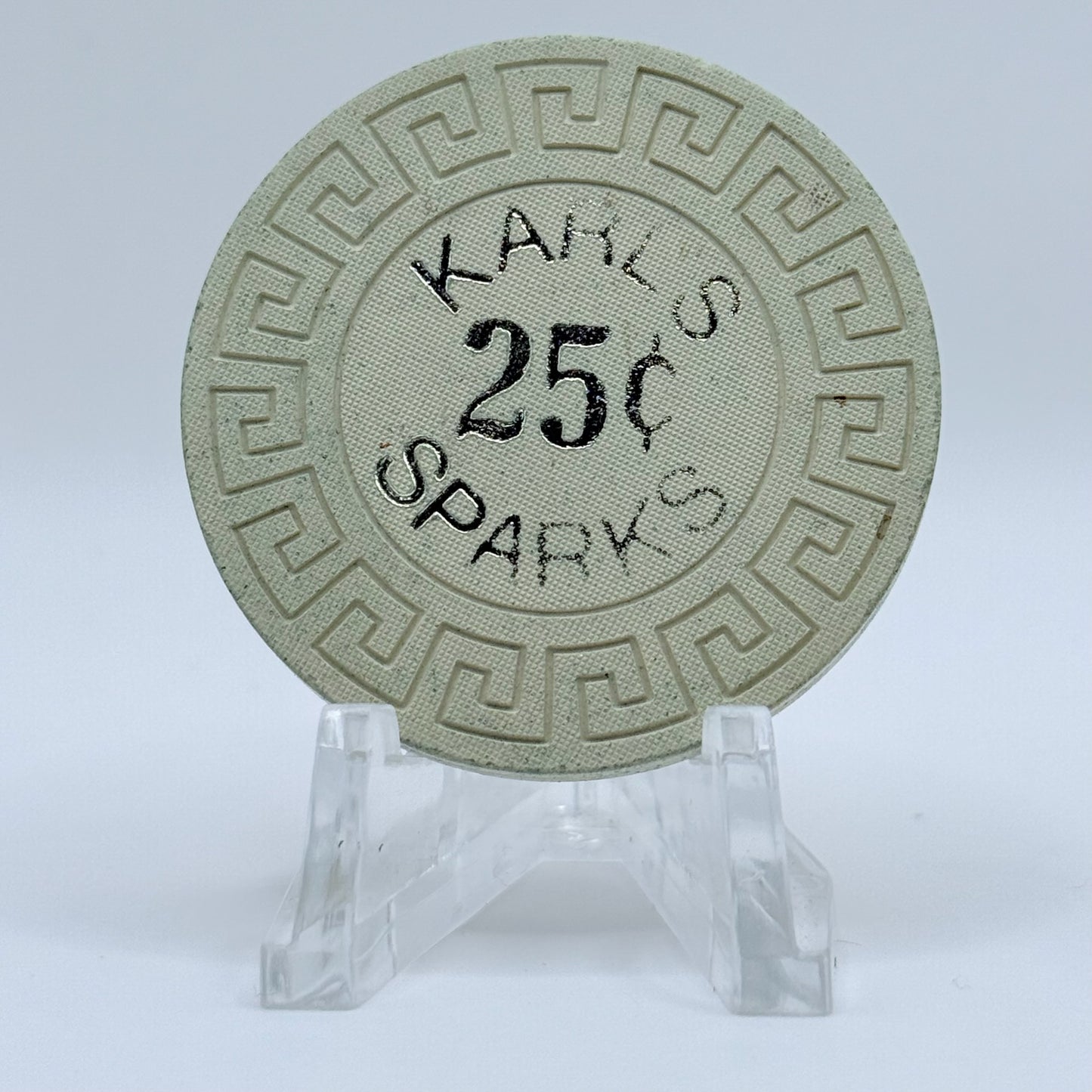 Silver Club (Karl's) Sparks Nevada 1963 $0.25 Casino Chip N5794